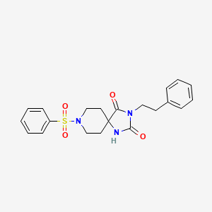 3-Phenethyl-8-(phenylsulfonyl)-1,3,8-triazaspiro[4.5]decane-2,4-dione