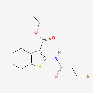 Ethyl 2-[(3-bromopropanoyl)amino]-4,5,6,7-tetrahydro-1-benzothiophene-3-carboxylate