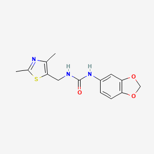 1-(Benzo[d][1,3]dioxol-5-yl)-3-((2,4-dimethylthiazol-5-yl)methyl)urea