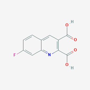 molecular formula C11H6FNO4 B027143 7-Fluoroquinoline-2,3-dicarboxylic acid CAS No. 110139-62-3