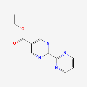 molecular formula C11H10N4O2 B2714304 ETHYL [2,2'-BIPYRIMIDINE]-5-CARBOXYLATE CAS No. 1068977-22-9
