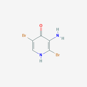 molecular formula C5H4Br2N2O B2714335 3-amino-2,5-dibromopyridin-4-ol CAS No. 2253638-78-5