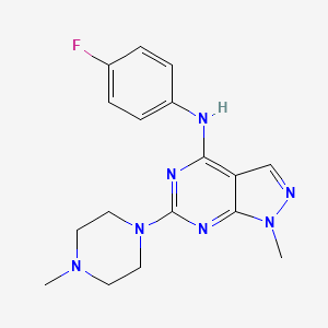 N-(4-fluorophenyl)-1-methyl-6-(4-methylpiperazin-1-yl)-1H-pyrazolo[3,4-d]pyrimidin-4-amine