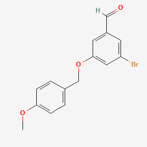 3-Bromo-5-((4-methoxybenzyl)oxy)benzaldehyde