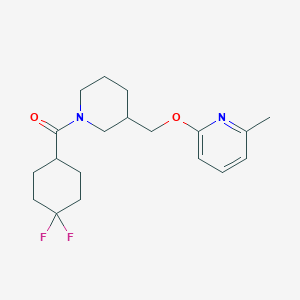 (4,4-Difluorocyclohexyl)-[3-[(6-methylpyridin-2-yl)oxymethyl]piperidin-1-yl]methanone