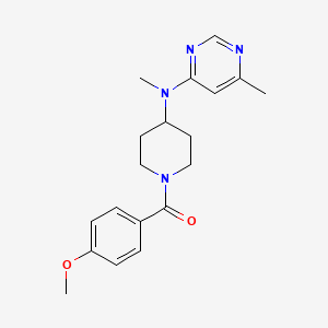 molecular formula C19H24N4O2 B2714360 N-[1-(4-methoxybenzoyl)piperidin-4-yl]-N,6-dimethylpyrimidin-4-amine CAS No. 2415527-20-5