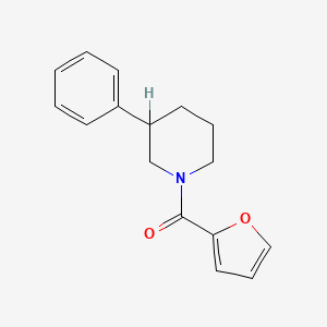 molecular formula C16H17NO2 B2714363 Furan-2-yl(3-phenylpiperidin-1-yl)methanone CAS No. 333749-74-9
