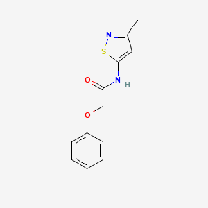 molecular formula C13H14N2O2S B2714387 N-(3-methyl-1,2-thiazol-5-yl)-2-(4-methylphenoxy)acetamide CAS No. 1235225-71-4