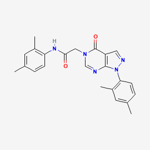 molecular formula C23H23N5O2 B2714416 N-(2,4-dimethylphenyl)-2-[1-(2,4-dimethylphenyl)-4-oxo-1H,4H,5H-pyrazolo[3,4-d]pyrimidin-5-yl]acetamide CAS No. 894999-00-9