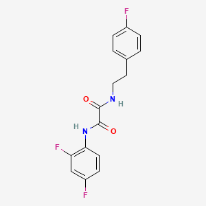 molecular formula C16H13F3N2O2 B2714431 N1-(2,4-difluorophenyl)-N2-(4-fluorophenethyl)oxalamide CAS No. 898356-71-3