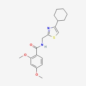 molecular formula C19H24N2O3S B2714440 N-[(4-cyclohexyl-1,3-thiazol-2-yl)methyl]-2,4-dimethoxybenzamide CAS No. 2034260-60-9