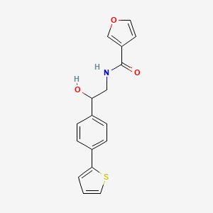 molecular formula C17H15NO3S B2714447 N-{2-hydroxy-2-[4-(thiophen-2-yl)phenyl]ethyl}furan-3-carboxamide CAS No. 2380192-51-6