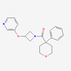 B2714483 (4-phenyltetrahydro-2H-pyran-4-yl)(3-(pyridin-3-yloxy)azetidin-1-yl)methanone CAS No. 1904173-05-2