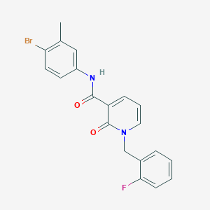 molecular formula C20H16BrFN2O2 B2714547 N-(4-bromo-3-methylphenyl)-1-(2-fluorobenzyl)-2-oxo-1,2-dihydropyridine-3-carboxamide CAS No. 941953-06-6