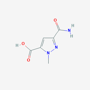 3-carbamoyl-1-methyl-1H-pyrazole-5-carboxylic acid