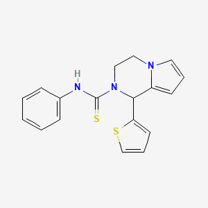 N-phenyl-1-(thiophen-2-yl)-3,4-dihydropyrrolo[1,2-a]pyrazine-2(1H)-carbothioamide