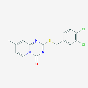 2-[(3,4-Dichlorophenyl)methylsulfanyl]-8-methylpyrido[1,2-a][1,3,5]triazin-4-one
