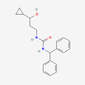 1-Benzhydryl-3-(3-cyclopropyl-3-hydroxypropyl)urea