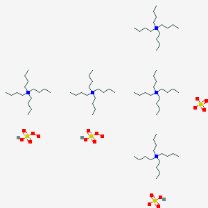 molecular formula C80H183N5O18S4 B027146 四丁基过硫酸铵三盐 CAS No. 104548-30-3