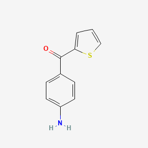 molecular formula C11H9NOS B2714631 (4-Aminophenyl)(2-thienyl)methanone CAS No. 25706-30-3