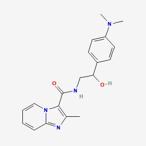 N-{2-[4-(Dimethylamino)phenyl]-2-hydroxyethyl}-2-methylimidazo[1,2-A]pyridine-3-carboxamide