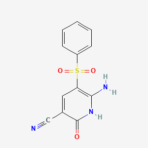 6-Amino-2-hydroxy-5-(phenylsulfonyl)nicotinonitrile
