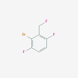 molecular formula C7H4BrF3 B2714653 2-Bromo-3,6-difluorobenzyl fluoride CAS No. 2244085-54-7