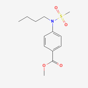 molecular formula C13H19NO4S B2714654 Methyl 4-(N-butylmethylsulfonamido)benzoate CAS No. 1820710-57-3