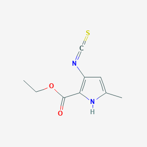 molecular formula C9H10N2O2S B2714672 ethyl 3-isothiocyanato-5-methyl-1H-pyrrole-2-carboxylate CAS No. 1236764-27-4