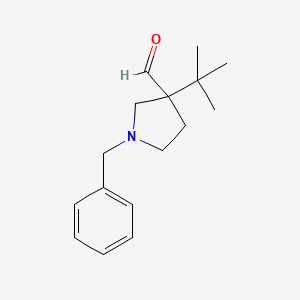 molecular formula C16H23NO B2714675 1-Benzyl-3-tert-butylpyrrolidine-3-carbaldehyde CAS No. 2059936-27-3