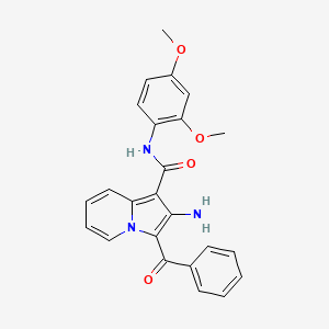 B2714746 2-amino-3-benzoyl-N-(2,4-dimethoxyphenyl)indolizine-1-carboxamide CAS No. 898417-39-5