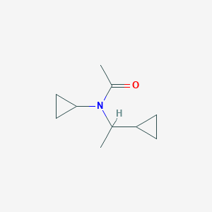 molecular formula C10H17NO B2714761 N-Cyclopropyl-N-(1-cyclopropylethyl)acetamide CAS No. 1859219-92-3