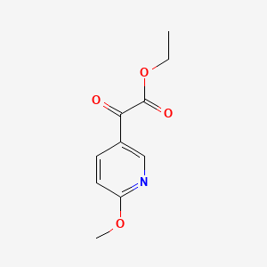 B2714851 Ethyl 2-(6-Methoxy-3-pyridyl)-2-oxoacetate CAS No. 1280197-11-6; 6487-86-1