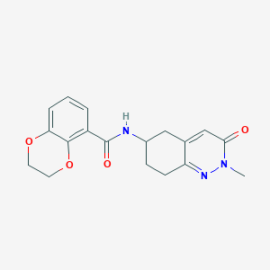 molecular formula C18H19N3O4 B2714895 N-(2-methyl-3-oxo-2,3,5,6,7,8-hexahydrocinnolin-6-yl)-2,3-dihydro-1,4-benzodioxine-5-carboxamide CAS No. 2034369-61-2
