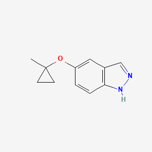 molecular formula C11H12N2O B2714942 5-(1-methylcyclopropoxy)-1H-indazole 