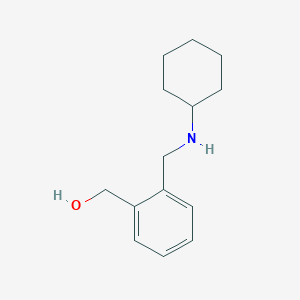 molecular formula C14H22NO+ B2714945 (2-Cyclohexylaminomethyl-phenyl)-methanol CAS No. 436099-68-2