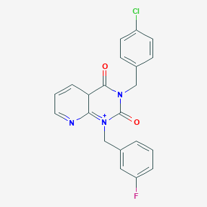 3-[(4-chlorophenyl)methyl]-1-[(3-fluorophenyl)methyl]-1H,2H,3H,4H-pyrido[2,3-d]pyrimidine-2,4-dione