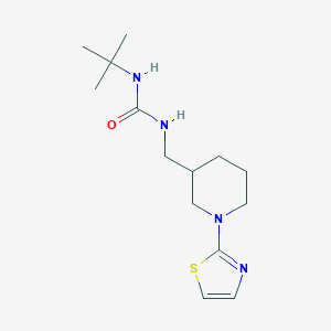 B2715010 1-(Tert-butyl)-3-((1-(thiazol-2-yl)piperidin-3-yl)methyl)urea CAS No. 1705994-36-0