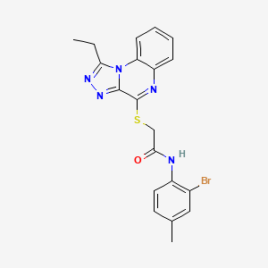 N-(2-bromo-4-methylphenyl)-2-[(1-ethyl[1,2,4]triazolo[4,3-a]quinoxalin-4-yl)thio]acetamide