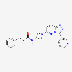 3-Benzyl-1-methyl-1-[1-(3-pyridin-3-yl-[1,2,4]triazolo[4,3-b]pyridazin-6-yl)azetidin-3-yl]urea