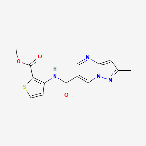 Methyl 3-{[(2,7-dimethylpyrazolo[1,5-a]pyrimidin-6-yl)carbonyl]amino}-2-thiophenecarboxylate