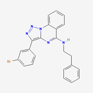 3-(3-bromophenyl)-N-phenethyl-[1,2,3]triazolo[1,5-a]quinazolin-5-amine