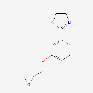 2-[3-(Oxiran-2-ylmethoxy)phenyl]-1,3-thiazole