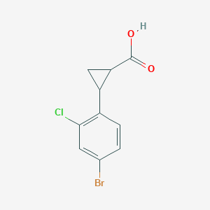 2-(4-Bromo-2-chlorophenyl)cyclopropane-1-carboxylic acid