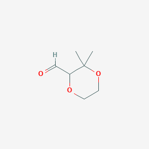 3,3-Dimethyl-1,4-dioxane-2-carbaldehyde