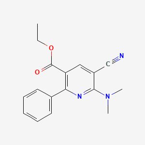 Ethyl 5-cyano-6-(dimethylamino)-2-phenylnicotinate