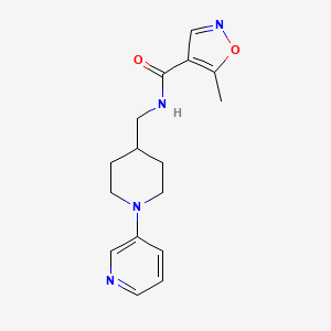 5-methyl-N-((1-(pyridin-3-yl)piperidin-4-yl)methyl)isoxazole-4-carboxamide