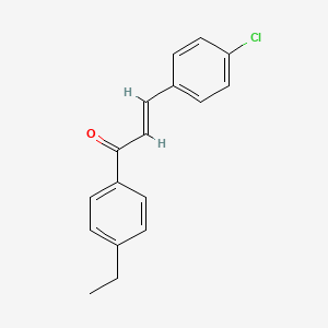 (2E)-3-(4-chlorophenyl)-1-(4-ethylphenyl)prop-2-en-1-one