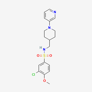 3-chloro-4-methoxy-N-((1-(pyridin-3-yl)piperidin-4-yl)methyl)benzenesulfonamide