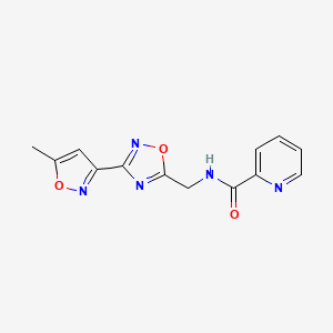 N-((3-(5-methylisoxazol-3-yl)-1,2,4-oxadiazol-5-yl)methyl)picolinamide
